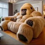 AOOKMIYA ART+ Creative Gifts Gorilla Sofa Living Room Furniture Two-Dimensional Diamond Sofa Bedroom Bed Creative Large Animal Leather Sofa Bed