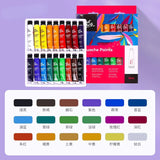 AOOKMIYA 12/18/24 Color Gouache Paint Set High Quality Artist Painting Professional Washable Watercolor 6/12ML Student Exam Art Supplies  AOOKMIYA.COM