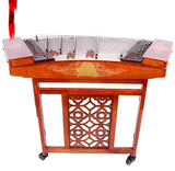Dulcimer Musical Instrument Trademark Customized Portable Dulcimer with Stand case and Bamboo YQ002
