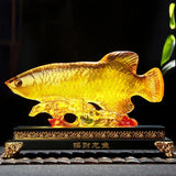 Fortune Golden Fish Resin Fortune  Office Company Store Opening Gift Home Furnishing Living Room Decoration