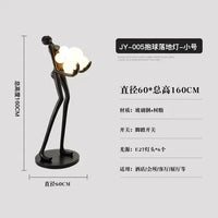 AOOKMIYA ART+ Creative Gifts Modern Humanoid Art Sculpture Creative Floor Lamp Home Exhibition Hall Hotel FRP Large Decorative Figure Ornaments