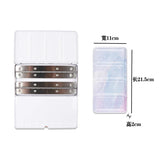 AOOKMIYA 48 Grids Portable Color Box Palette Watercolor Paint Sub-packing Box Tri-fold Card Slot Iron Box Sketch Painting Art Supplies