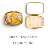 AOOKMIYA Mini Portable Paint Box Empty Box 10/16 Grid Palette Watercolor Moisturizing Box Student Artist Travel Painting  Art Supplies