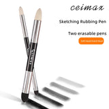 Paper Eraser Pen Set Art Gray Side Eraser Pen Drawing Supplies Professional Art Student Eraser Pen  Art Supplies for Artist