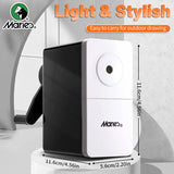 AOOKMIYA Marie's Manual Pencil Sharpener,Professional 5 Adjustable Long Pencil Nibs Sharpens for Graphite, Colored Pencils, Art Sketching