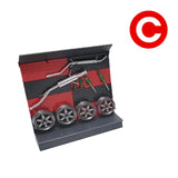 1:18 Scale Garage Diorama Tool Cabinet Set - Advanced DIY Assembly Display Model for Collectors, pvc & Metal Car Workshop Scene