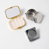 AOOKMIYA Mini Portable Paint Box Empty Box 10/16 Grid Palette Watercolor Moisturizing Box Student Artist Travel Painting  Art Supplies