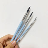 AOOKMIYA 3pcs Painting Brush Set Professional Nylon Hook Pen Paint Brush Art Student Special Gouache/watercolor Brush Art Supplies