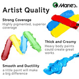 AOOKMIYA Marie's Acrylic Paint Set,12/18 Colors x 0.41oz/12 ml Tubes,Professional on Rocks,Canvas,Wood,Crafts,Paper,Wood,Rock for All-age