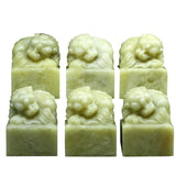 Hand Carving Practice Seal Stone DIY Name Stamp Seal Stamps Exquisite Qingtian Stone Painting Calligraphy Seal 3*3*4cm DIY Stamp