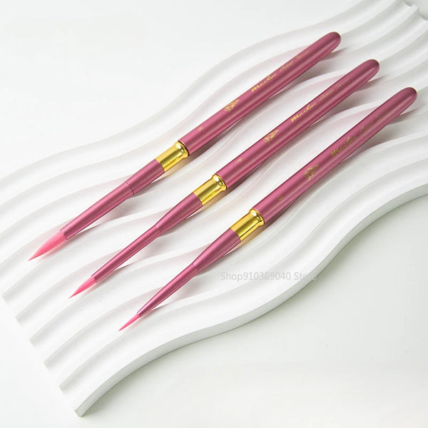AOOKMIYA Portable Metal Rod Watercolor Brush Round Head Nylon Hair Painting Brush Special Art Supplies for Students' Travel Sketching