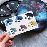 AOOKMIYA Rubens Layered Precipitation Color Watercolor Paint 6 Colors 1ML/2ML Artist Grade Ancient Painting Watercolor Paint Art Supplies