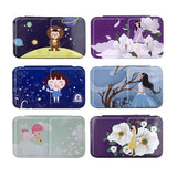 AOOKMIYA Portable Watercolor Iron Box Empty Twelve Constellation Pattern Three-fold Paint Storage Box Paint Palette Painting Art Supplies