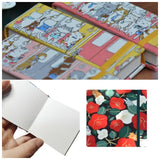 AOOKMIYA 100%Cotton Fabric Cover Watercolor Sketchbook 300g Handmade Watercolor Book Travel Portable Painting Paper Art Supplies