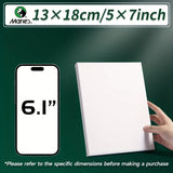 AOOKMIYA 4/6/8pcs Marie's 13x18cm/5x7inch Blank Canvas Bulk,Prepared for Painting,Drawing,Oil,Acrylic,Tempera,Perfect for Adults,Artists