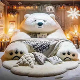 AOOKMIYA ART+ Creative Gifts Gorilla Sofa Living Room Furniture Two-Dimensional Diamond Sofa Bedroom Bed Creative Large Animal Leather Sofa Bed