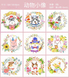 AOOKMIYA 100% Cotton 200g Watercolor Paper Coloring Line Drawing Cute Rabbit/cat Blank Manuscript Coloring Drawing Paper Art Supplies