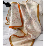 100% Natural Twill Silk Scarf for Women Neck Tie Double side Female Foulard Shawl Wrap Square Neckerchief Hijab Bandana Scarves