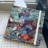 AOOKMIYA Exquisite Fabric Handmade Watercolor Book 12.6cm 300g Thickened Cotton Pulp Water Color Paper Sketchbook Student Art Supplies