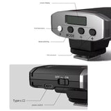 TR-100 Mini Speedlite Flash 5500K Wireless Hot Shoe Light - Compact & Portable Camera Flash for Photographers & Enthusiasts