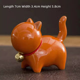 Ceramic Cat Pen Pavilion Ornament  Pen Holder Ceramic Creative Desktop Decorations Birthday Gifts for Boys and Girls  Penholder