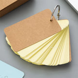 Colorful Loose Leaf Notebook Removable Iron Ring Portable and Portable Blank English Word Card Student Supplies