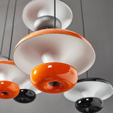 Modern Simple Design Pendant Light Orange Black White Hanging Lamp for Dining Room Table Kitchen Island Home Decor Light Fixture