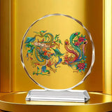 Koi Crystal Ornaments for Desktop Home Decoration Yearly Abundance Gift-giving Handicrafts for Housewarming