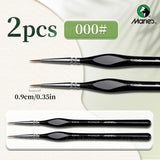 AOOKMIYA Marie's 2pcs Fine Micro Paint Brush,11 Sizes Detail Paintbrushes for Number Painting,Acrylic,Craft,Mini Figure,Rock for Artists