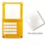 AOOKMIYA Portable Watercolor Palette 0.5ML 20 Grids Foldable Watercolor Paint Dispensing Box Palette Box Student Outing Painting Supplies