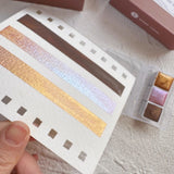 AOOKMIYA Super Vision 2025 New Color Mocha Mousse Chameleon Popular Color Set Portable Watercolor Packed Nail Art Paint Art Supplies