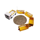 1:200 Scale MH-50 Airport Ground Handling Luggage Transport Trailer Car Model High Precision Collectible Toys Simulation Display