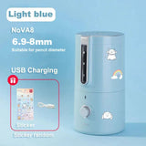 AOOKMIYA Deli Automatic Electric Pencil Sharpener for Children Colored Pencil Sharpner Machine Office School Stationery Pencil Knife