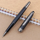 Quality M B 163 Black Ballpoint Rollerball Pen Platinum Coated Metal Ultra Black White Gel Pen for Writing