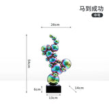 Ma to Success Decorations Home Decor Stainless Steel Art Sculpture,Living Room Decoration,Entrance,TV Cabinet,Desktop Ornament