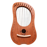 AOOKMIYA Lyre Harp 10 Metal String Harp Mahogany Portable Small Harp With Durable Steel Strings Wood String Musical Instrument AOOKMIYA.COM
