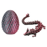 3D Printed Dragon Egg Dragon Gift Set Gemstone Ornament Full Articulated Crystal  Collectible Statue for Home Decor decoracion