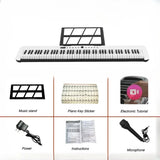 88 Key Keyboard Light Orchestrated BY Portable Home Electric Piano Child Adult Starter Electric Profession Musical Instrument