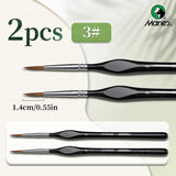AOOKMIYA Marie's 2pcs Fine Micro Paint Brush,11 Sizes Detail Paintbrushes for Number Painting,Acrylic,Craft,Mini Figure,Rock for Artists