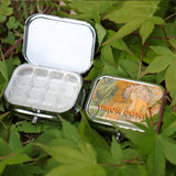 Mini Portable Watercolor Paint Box Metal Watercolor Sub-packing Box Pigment Moisturizing Box Sketch Painting Art Supplies