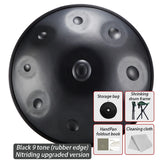 AOOKMIYA 9 Tone HandPan Drum Handmade 10 Note Tongue Drum Professional Handpan Adult Steel Tongue Drums Musical Instruments Percussion AOOKMIYA.COM