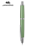 JINHAO 10 Press Fountain Pen Retractable EF/F Nib Metal With Clip Writing Ink Pen Converter School Supplies Stationery PK A1 A2