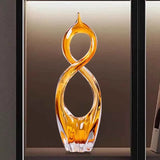 AOOKMIYA Glass Crystal Craft Ornaments, Creative Art Sculpture, Luxury Artwork Statue, TV Cabinet Office Desktop Decoration, Nordic Gifts