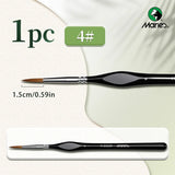 AOOKMIYA Marie's Micro Paint Brush, 11 Sizes Miniature Synthetic Model Paintbrushes with Triangular Handles for Detail, Rock Painting