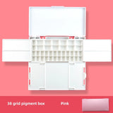 38 Grid Moisturizing Sealed Pigment Box Multi Functional Portable Artist Watercolor Watercolor Powder Acrylic Color Mixing Tool