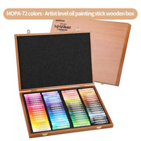 AOOKMIYA ART+ Creative Gifts MUNGYO Artist Oil Pastel Set 72/120Colors Soft Wooden Box Crayon Artist/Master Grade Graffiti Painting Art Drawing Supplies