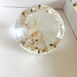 AOOKMIYA 1pcs Crystal Diamond Shaped Paperweight Decorative Cut Glass Giant Gemstone Wedding Christmas Ornament Gifts