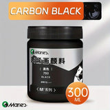 AOOKMIYA Marie's Black Acrylic Paint,1pc 100/300 ml 3.38 oz/10.1 oz,Creamy Texture Pigment for Rock,Wood,Canvas,Glass,Fabric,Walls