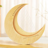 AOOKMIYA 8 11 15 Strings Lyre Harp Creative Moon Lyre Stringed Instruments Portable Beginner harps professional Musical Instrument Gifts AOOKMIYA.COM