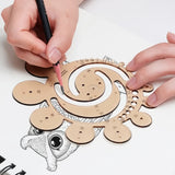 Multifunctional Radius Ruler Radius template Professional Surveying and Mapping Tool Ruler Multi-purpose Template Ruler